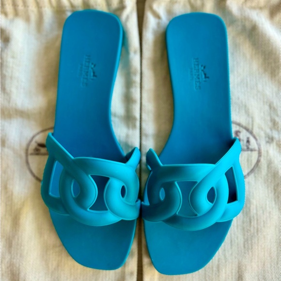 Hermes Aloha Aqua Sandals - Picture 3 of 6